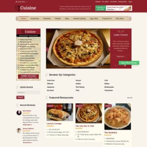 Cuisine Directory WordPress Theme