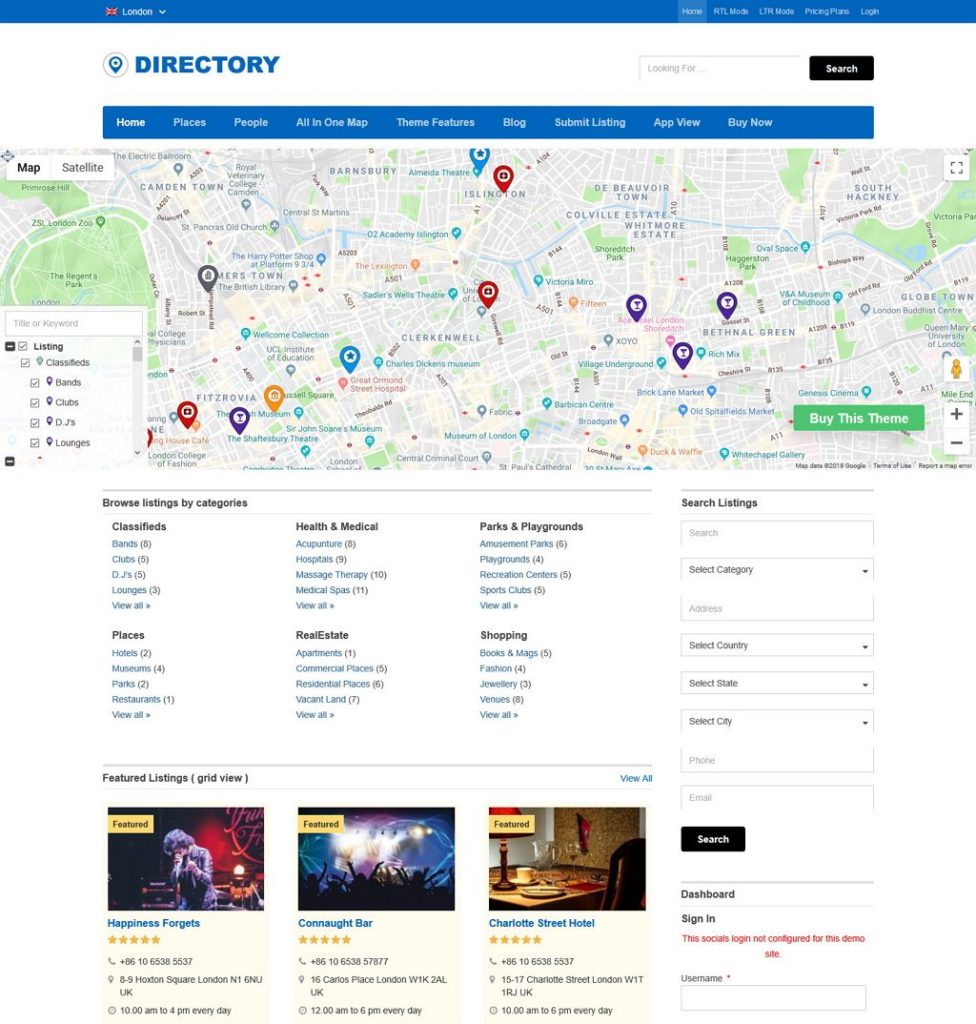 Directory WordPress Theme