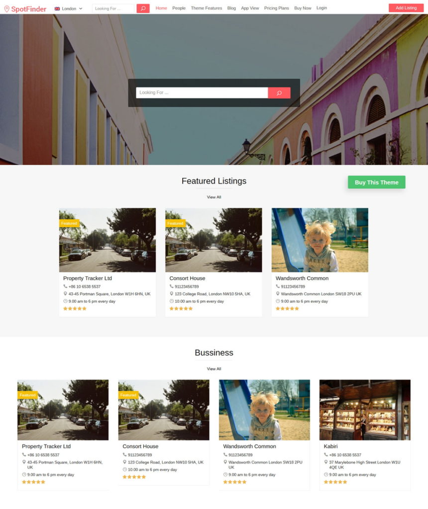 SpotFinder WordPress Theme